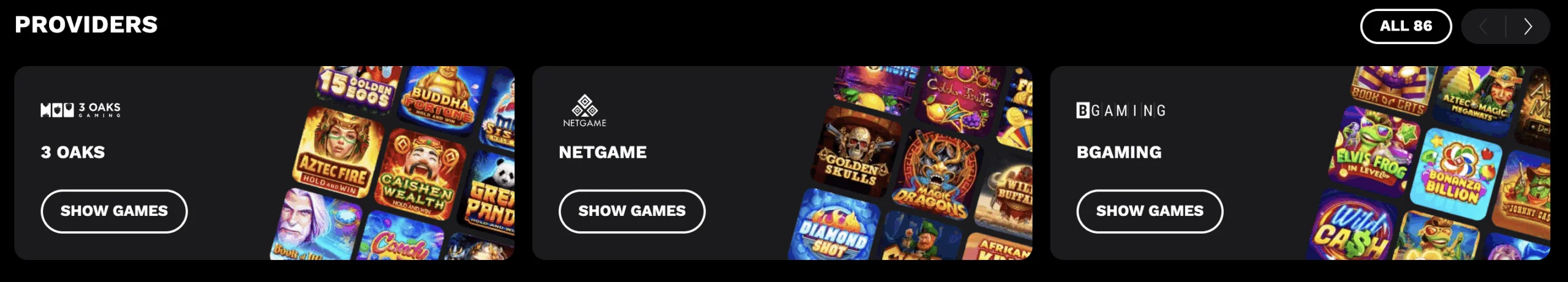 level up casino providers